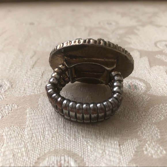 Dark Charcoal Statement Ring - Picture 3 of 4